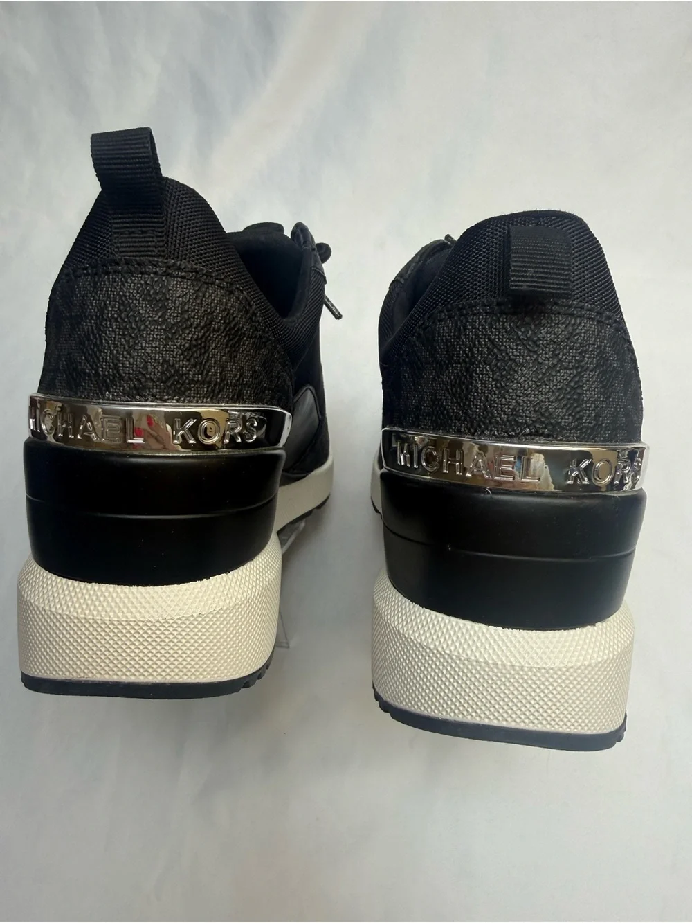 NEW Michael Kors Women’s Sami Zip Sneakers Black Multi Size 7.5M NWB Retail $130